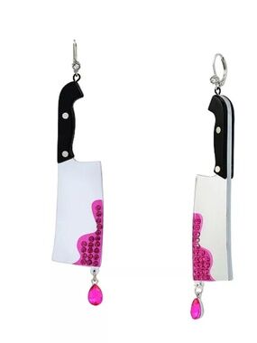 Betsey Johnson cleaver earrings